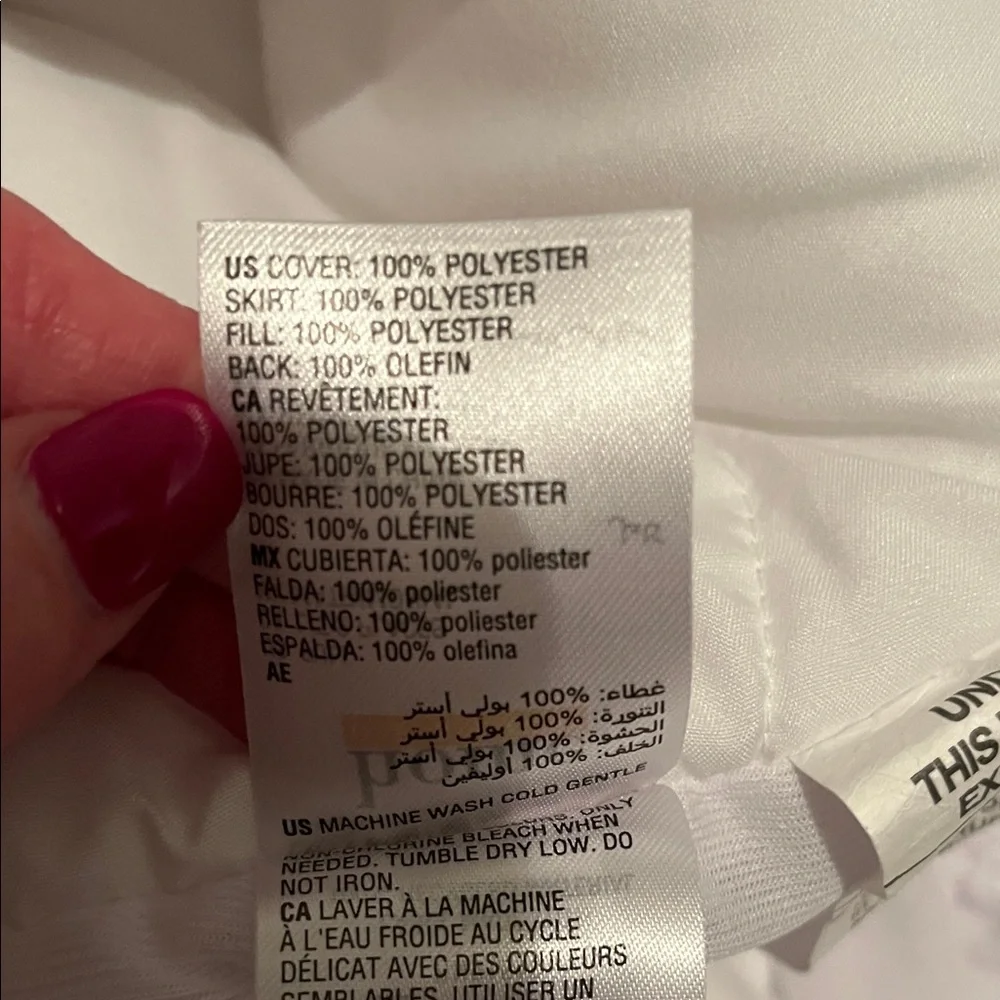 Mattress Cover - white quilted
